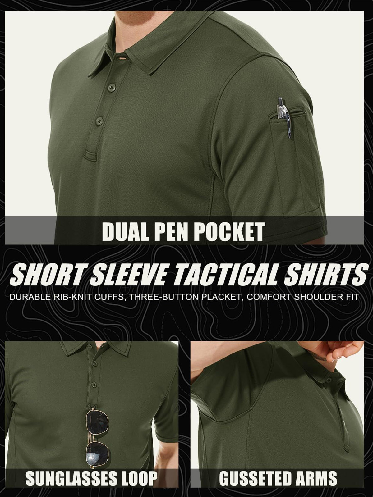 MAGCOMSEN Mens Polo Shirts Sho - Polo Shirt Pique 评论和价格